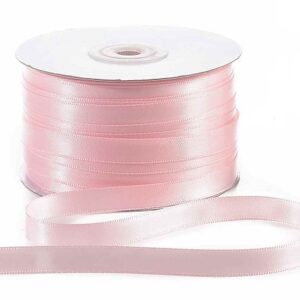 NASTRO DOPPIO RASO ROSA 10 mm 50 mt*