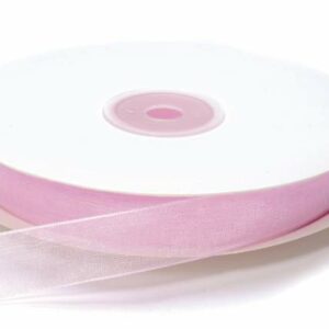 NASTRO ORGANZA 15 mm 50 mt ROSA BABY*