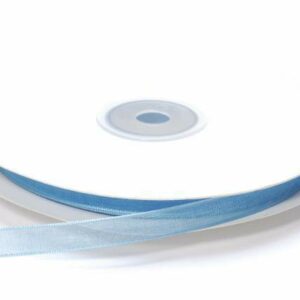 NASTRO ORGANZA 10 mm 50 mt AZZURRO*