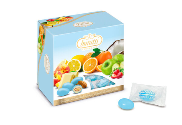 Confetti Vassoio Misto Frutta Azzurro 500 grammi *