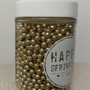 Happy Sprinkles Gold Metallic Pearls 90 grammi *