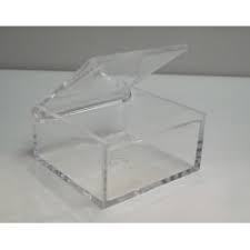 Scatola in Plexiglas 6x6x3 cm 10 Pz*