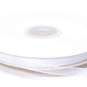 NASTRO ORGANZA 10 mm 50 mt BIANCO*