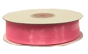 Rotolo Nastro Organza Rosa 20 mm 50 mt *