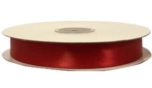 Rotolo Nastro Doppio Raso Rosso 16 mm 50 mt *