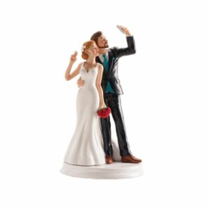 Cake Topper Sposi Selfie