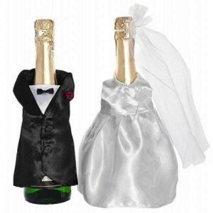 Vestitini per Bottiglie Champagne – Abito Sposo e Sposa *