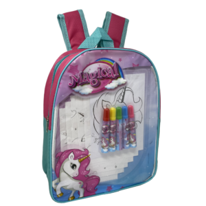 Zaino Unicorno trasparente con accessori *