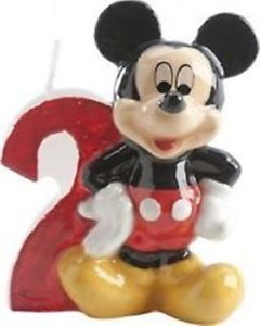 Candelina Sagomata 8 cm Disney Topolino numero 2 *