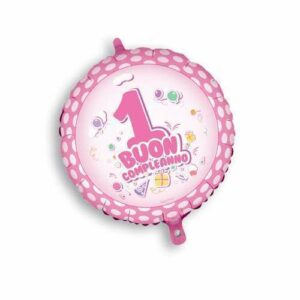 Palloncino Mylar Buon Compleanno Rosa 45 cm*