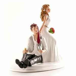 Cake Topper Sposi con Sposo Ubriaco