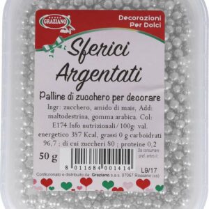 Perle di Zucchero Argentate 50 grammi *