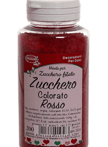 Zucchero Colorato Rosso 200 grammi *