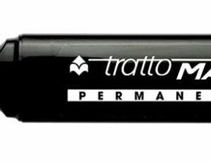 Tratto Marker Colore Nero con punta a scalpello *